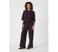 Hush Hush Purple Supersoft Lux Wide Leg Trousers