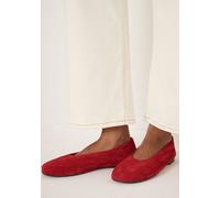 Hush Hush Red Bertie Round Toe Suede Ballet Flats Red eu37
