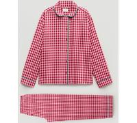 Hush Hush Red Brushed Cotton Classic Gingham Pyjamas Set
