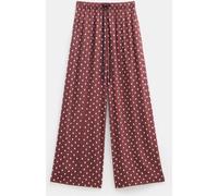 Hush Hush Red Petunia Wide Leg Grey Trousers