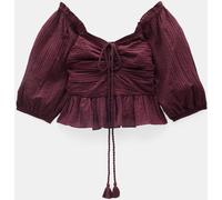 Hush Hush Red Zoe Bandeau Crinkle Top