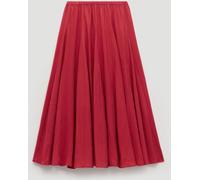 Hush Hush Ruby Red Mavi Godet Crinkle Midi Skirt Ruby Red XL (EU 48-50)