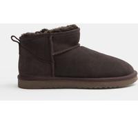 Hush Hush Tan Brown Ultra Mini Sheepskin Boots