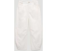 Hush Hush White Bryce Barrel Leg Seam Detail Trousers