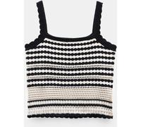 Hush Hush White Mono Stitch Knitted Top