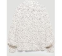 Hush Hush White Sigrid Polka Dot Long Sleeve Shirt White M-L (EU 40-46)