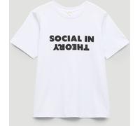 Hush Hush White Social In Theory Graphic T-Shirt