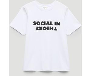 Hush Hush White Social In Theory Graphic T-Shirt