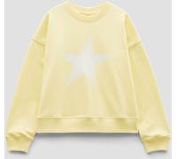 Hush Hush Yellow Star Print Graphic Sweatshirt