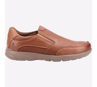 Hush Puppies – Chaussures pour hommes Aaron – Cuir premium, designer à enfiler – Marron