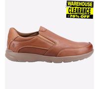 Hush Puppies Aaron Cuir Premium Chaussures Pour Hommes Designer À Enfiler Marron