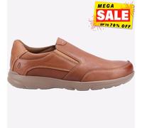 Hush Puppies Aaron Cuir Premium Chaussures Pour Hommes Designer À Enfiler Marron