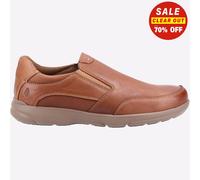 Hush Puppies Aaron Cuir Premium Chaussures Pour Hommes Designer À Enfiler Marron