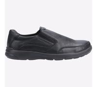 Hush Puppies Aaron Hommes Mémoire Mousse Décontracté à Enfiler Robe Shoes Noir