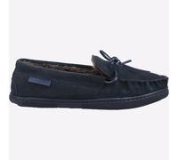 Hush Puppies Ace Hommes Cuir Mémoire Mousse Confort Salon à Enfiler Marine