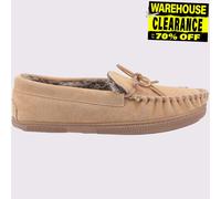 Hush Puppies Ace Slip On Mémoire De Mousse Chaussons Pour Hommes Tan