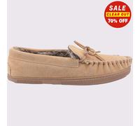 Hush Puppies Ace Slip On Mémoire De Mousse Chaussons Pour Hommes Tan