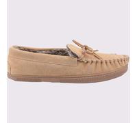 Hush Puppies Ace Slip On Mémoire De Mousse Chaussons Pour Hommes Tan