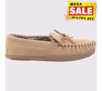 Hush Puppies Ace Slip On Mémoire De Mousse Chaussons Pour Hommes Tan