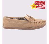 Hush Puppies Ace Slip On Mémoire De Mousse Chaussons Pour Hommes Tan