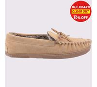Hush Puppies Ace Slip On Mémoire De Mousse Chaussons Pour Hommes Tan