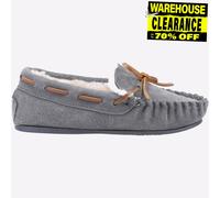 Hush Puppies Addison MÉMOIRE De Mousse Chaussons Pour Enfants Gris