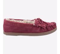 Hush Puppies Addy à Enfiler Femmes Mémoire Mousse Pantoufles Bordeaux