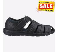 Hush Puppies Albert Pêcheur Sandales Classiques Confort Pour Hommes Noires