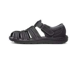 Hush Puppies Albert Sandales d'été pour Homme, Noir, 46.5 EU