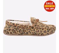 Hush Puppies Allie Femmes Cuir Mémoire Mousse Confort Salon Pantoufles Marine