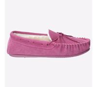 Hush Puppies Allie Femmes Cuir Mémoire Mousse Confort Salon Pantoufles Rose