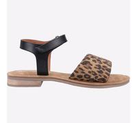 Hush Puppies Annabelle Femmes Mémoire Mousse Mode Imprimé Léopard Cuir Sandales