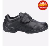 Hush Puppies Arlo Junior CUIR MÉMOIRE DE FORME Chaussures De Scolarité Noires