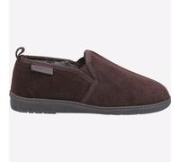 Hush Puppies Arnold Slip-On En Suède Cuir Pour Hommes Chaussons Marron