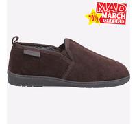 Hush Puppies Arnold Slip-On En Suède Cuir Pour Hommes Chaussons Marron