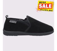 Hush Puppies Arnold à Enfiler Daim Cuir Homme Pantoufles Noir