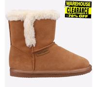 Hush Puppies Ashlynn Junior Fausse Fourrure Cuir Décontracté Bottines Fauve