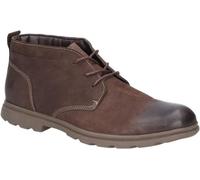 Hush Puppies Boots à lacets en nubuck pour hommes Tyson Chukka FS6064 (41 EU) (Marron)