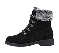 Hush Puppies Femme Florence Botte mi-Mollet, Noir, 37 EU