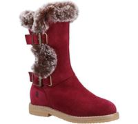 Hush Puppies - Bottes pour filles "Mini Megan", en daim FS9261 (33 EU) (Bourgogne)