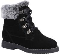 Hush Puppies - Bottines pour filles "Mini Florence", en daim FS9228 (34 EU) (Noir)