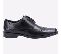 Hush Puppies Bretelle Mémoire Mousse Hommes Habillé Brogues Cuir Noir
