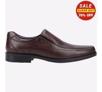 Hush Puppies Brody Hommes Smart Habillé Travail Mémoire Mousse Chaussures Marron