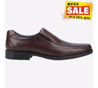 Hush Puppies Brody Hommes Smart Habillé Travail Mémoire Mousse Chaussures Marron