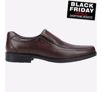 Hush Puppies Brody Hommes Smart Habillé Travail Mémoire Mousse Chaussures Marron