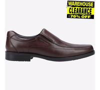 Hush Puppies Brody Hommes Smart Habillé Travail Mémoire Mousse Chaussures Marron