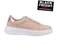 Hush Puppies Camille Femmes Cuir Créateur Décontracté Mode Robe Baskets Rose