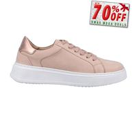 Hush Puppies Camille Baskets De Mode Décontractées En Cuir Pour Femmes Roses