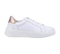 Hush Puppies Camille Femmes Cuir Décontracté Mode Designer Robe Baskets Blanches