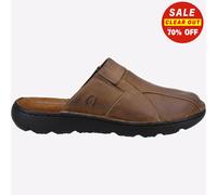 Hush Puppies Carson Mule Hommes Classique Décontracté Vie Sandales Cuir Marron